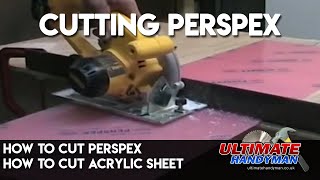 How to cut perspex  how to cut acrylic sheet [upl. by Teresina]