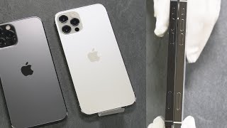 UNBXOXING iPhone 12 Pro Silver  Graphite REVIEW compare to iPhone 13 PROMAX COLOUR [upl. by Yhtac]