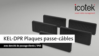 KELDPR Plaques passecâbles avec membranes avec densité de passage élevée  IP65  icotek [upl. by Ellimaj]