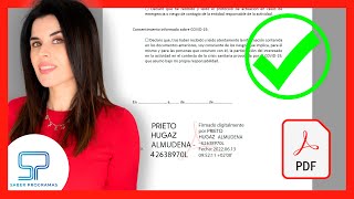 Cómo FIRMAR PDF con firma DIGITAL ✅ [upl. by Etnovert627]