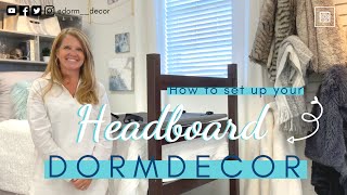 How to install your Dorm Decor Headboard [upl. by Oriaj662]