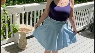 CHRISTINA’s Variety SHOW 7142024 MODEL 176a quotPowderBlue Pleated Skirt on Deckquot Ext Clip [upl. by Ahsiekrats]