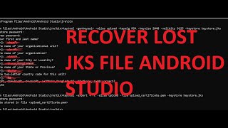 how to recover lost keystore password in android studio [upl. by Ahseele612]