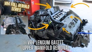 VR4 Legnum  Galant 6A13TT Detailed upper manifold removal [upl. by Aicillyhp]