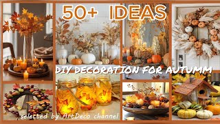 50 DIY DECORATION FOR AUTUMN  Fall Home decor crafts homedecor [upl. by Ecirtnas]