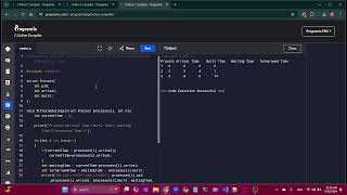 FCFS Scheduling CProgram Code [upl. by Amle]