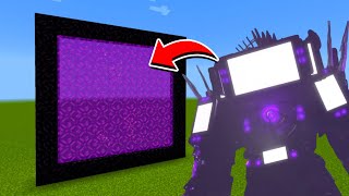 How to Make A Portal To The Titan Tv Man Upgraded Dimension in Minecraft [upl. by Salta]