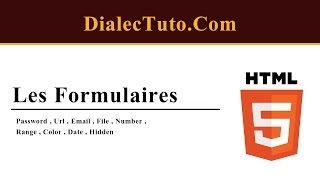 23 Cours Html5 Les Formulaires  Nouveaux Types [upl. by Huda]