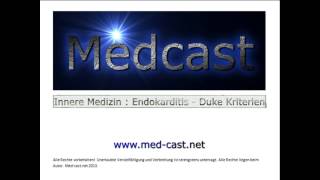 Medcast Innere Medizin  Endokarditis mit Duke Kriterien [upl. by Bledsoe143]