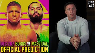 Official Prediction Jorge Masvidal vs Gilbert Burns  UFC 287 [upl. by Boatwright]