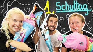 GESCHENKE ZUM 1 SCHULTAG  Was ist in KAAN NINA amp KATHIS Schultüte zur Einschulung Back to School [upl. by Eirak]