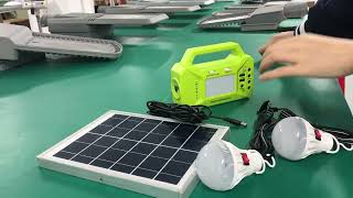 3W solar lighting kits function introduction [upl. by Airtened]