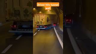 Driver hits the wall truck lkw camion bigrig ets2 hgv lorry automobile дальнобой [upl. by Akenihs]