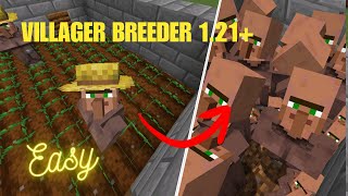 Easy Villager Breeder TUTORIAL  Minecraft 121 [upl. by Zoeller]