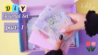 part1 How to Make Journal Set at Home  DIY JOURNAL SET DIY Journal kit  DIY Journal Stationary [upl. by Haisej]