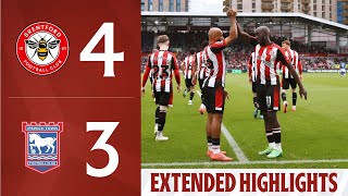 Brentford 43 Ipswich Town  Extended Premier League Highlights [upl. by Westphal]