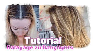 In 90 Min BLONDE👱‍♀️STRÄHNEN❤ nach BALAYAGE  Anleitung zum selber machen  Friseurmeisterin Monja [upl. by Carver]