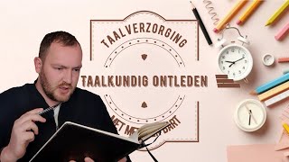 Taalverzorging  Taalkundig ontleden  Zelfstandig naamwoord Bijvoeglijk naamwoord Lidwoord amp meer [upl. by Marjana]