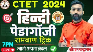 🎯CTET JULY 2024  HINDI PEDAGOGY ट्रिक  PADYANSH TRICK  HINDI PEDAGOGY MCQs  CHANDRA SIR [upl. by Adiv]