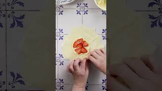 How to make Mini Strawberry Cheesecake Galettes [upl. by Eatnod]