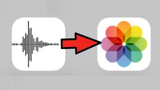 VOICE MEMOS TO VIDEOS how to convert turn voice memos recordings into video files photos on Iphone [upl. by Niliram968]