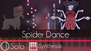 Spider Dance  ANIMATED SOLO PIANO TUTORIAL  Synthesia HD [upl. by Anes]