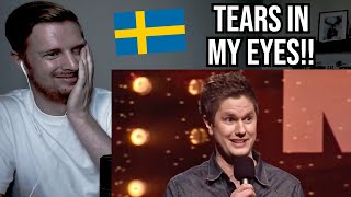 Reaction To Swedish Comedian Fredrik Andersson [upl. by Souvaine]