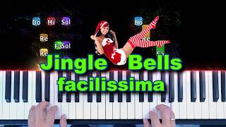 Jingle bells canzone facile per Pianoforte Pianola Piano [upl. by Rossing794]