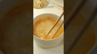 Salted egg prawn porridge is very suitable for warming the body foodie foodshorts simplecooking [upl. by Eissac]