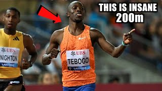 Mens 200 Meter Tibogo was Crazy  Ogando vs Bednarek Diamond League 2024 [upl. by Ade]