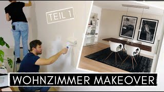 𝙀𝙓𝙏𝙍𝙀𝙈𝙀 WOHNZIMMER amp ESSZIMMER 𝗠𝗔𝗞𝗘𝗢𝗩𝗘𝗥  Teil 1 🏠🔨🎨🔧🖼 [upl. by Fredette]