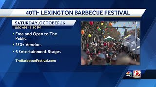 Celebrate Lexingtons 40th barbecue festival on Saturday [upl. by Thisbe274]