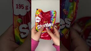 Opening Skittles box  Fruits flavour  asmr shorts [upl. by Lulita]