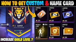 HOW TO GET CUSTOM ROOM CARD amp NAME CHANGE CARD  YELLOW CUSTOM KAISE MILEGA 🤔  FF NEW EVENT [upl. by Sheng186]