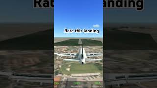 Rate this landing planesimulator rfs planelandingvideo [upl. by Fromma]