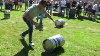 MVI 4385  Jamesport Farm Brewery  Octoberfest Sat 100524  Keg Roll Video 4 by Ed Graham [upl. by Idonah625]