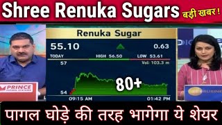 Shree renuka sugar latest news  Renuka sugar share Target  ek bhi share mt bchna crorepati bnoge [upl. by Enyamert]