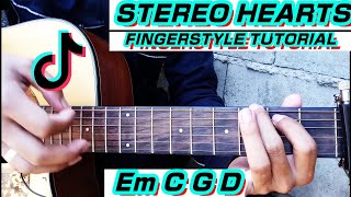 Stereo Hearts  Gym Class Heroes   Fingerstyle Tutorial  Step by step  Easy chords [upl. by Mala]