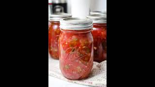 Homemade Salsa Canning Recipe [upl. by Ertha]