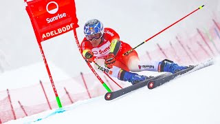 Marco ODERMATT  Winner  Giant Slalom Run 1  Adelboden SUI  2024 [upl. by Pinkham877]