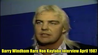 Barry Windham Rare Non Kayfabe Interview April 1987 [upl. by Asirahc776]