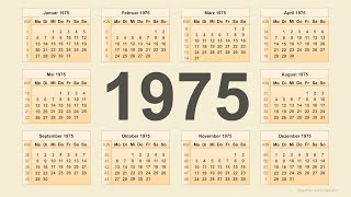 Kalender 1975 [upl. by Analaj690]