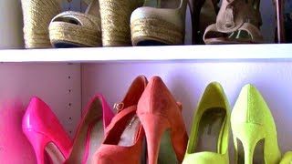 Closet Makeover Shoe Organization ☆GLAM July☆ [upl. by Yak855]