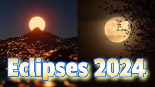 TODOS LOS ECLIPSES DEL 2024 Dónde y cuándo verlos [upl. by Naam475]