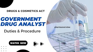 Government drug analyst duties amp procedure important points [upl. by Adnole]