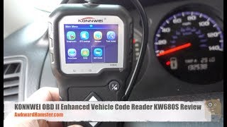 KONNWEI OBD II Enhanced Vehicle Code Reader KW680S Review [upl. by Louella]