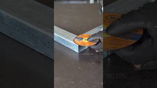 Amazing cutting trick for 90 degree joints cuttingskills metal shorts [upl. by Ahser]