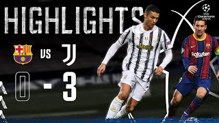 Barcelona 03 Juventus  Ronaldo amp McKennie Seal Top spot in Camp Nou  Champions League Highlights [upl. by Turrell]