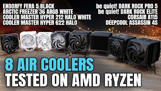 8 New AIR Coolers Tested on AMD Ryzen  May 2024 [upl. by Jakie]