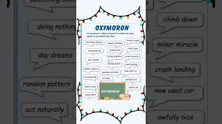 Oxymoron examples [upl. by Kcod]